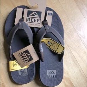 REEF Flip Flop Sandals , Brown, Men’s 10, Cool built in bottle opener! NWT